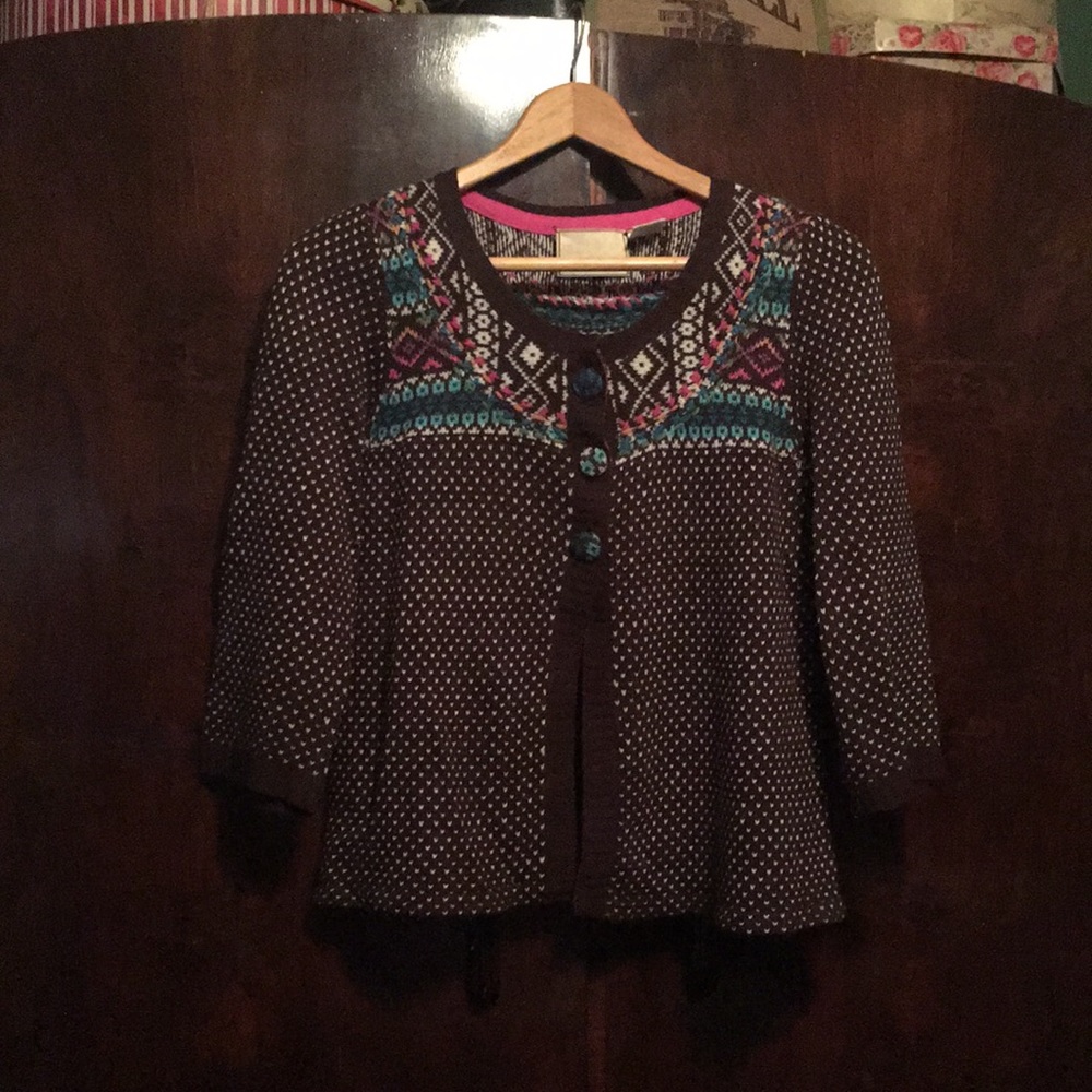 Anthropologie cardigan, 3/4 sleeve